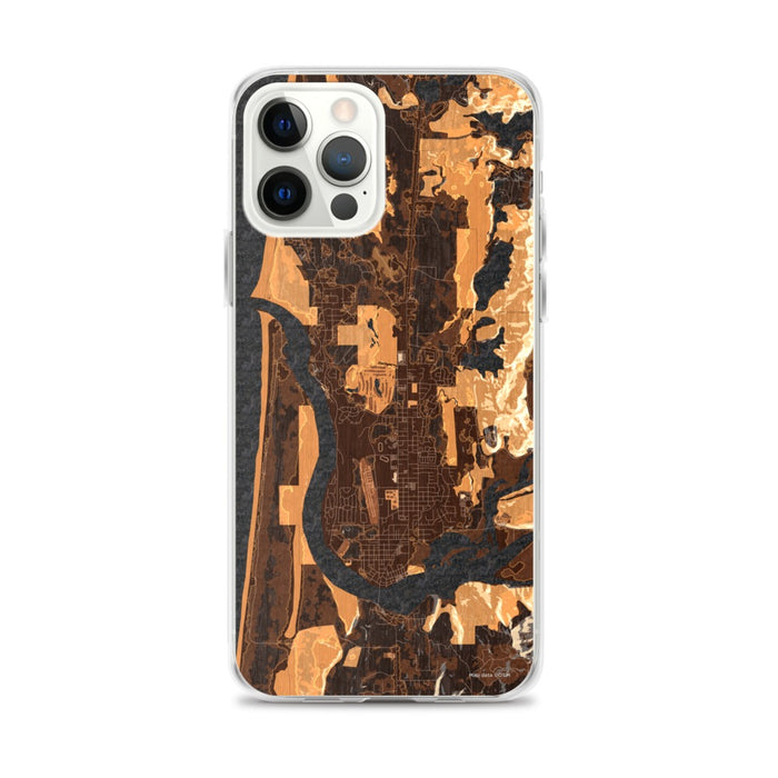 Custom Florence Oregon Map iPhone 12 Pro Max Phone Case in Ember