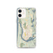 Custom Florence Oregon Map iPhone 12 Phone Case in Woodblock
