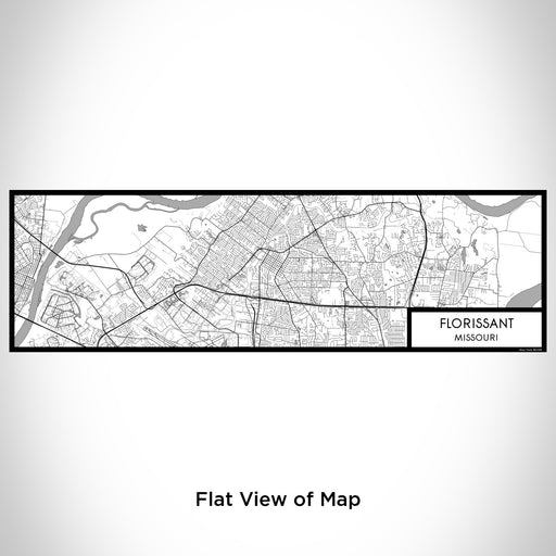 Flat View of Map Custom Florissant Missouri Map Enamel Mug in Classic