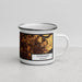 Right View Custom Florissant Missouri Map Enamel Mug in Ember
