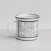 Left View Custom Flossmoor Illinois Map Enamel Mug in Classic