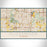 Flossmoor Illinois Map Print Landscape Orientation in Woodblock Style With Shaded Background