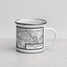 Right View Custom Flower Mound Texas Map Enamel Mug in Classic