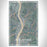 Follansbee West Virginia Map Print Portrait Orientation in Afternoon Style With Shaded Background