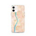 Custom Follansbee West Virginia Map iPhone 12 Phone Case in Watercolor