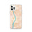 Custom Follansbee West Virginia Map iPhone 12 Pro Phone Case in Watercolor