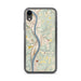 Custom Follansbee West Virginia Map Phone Case in Woodblock