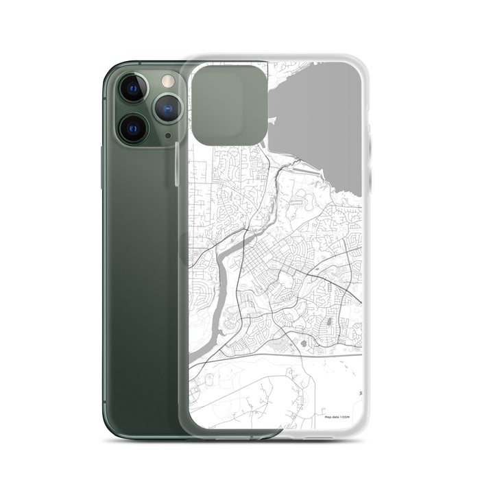 Custom Folsom California Map Phone Case in Classic on Table with Laptop and Plant