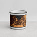 Front View Custom Folsom California Map Enamel Mug in Ember