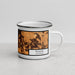 Right View Custom Folsom California Map Enamel Mug in Ember