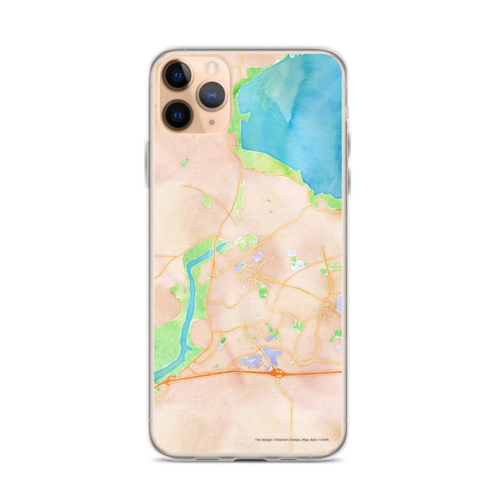 Custom Folsom California Map Phone Case in Watercolor
