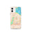 Custom Folsom California Map iPhone 12 mini Phone Case in Watercolor