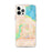 Custom Folsom California Map iPhone 12 Pro Max Phone Case in Watercolor
