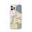Custom Folsom California Map iPhone 12 Pro Phone Case in Woodblock