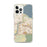 Custom Folsom California Map iPhone 12 Pro Max Phone Case in Woodblock