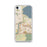 Custom Folsom California Map iPhone SE Phone Case in Woodblock