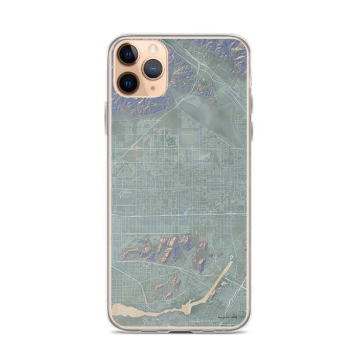 Custom iPhone 11 Pro Max Fontana California Map Phone Case in Afternoon