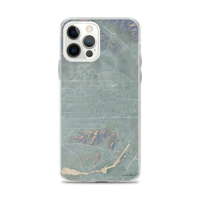 Custom iPhone 12 Pro Max Fontana California Map Phone Case in Afternoon