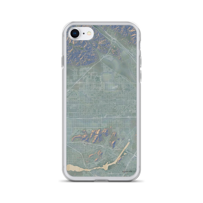 Custom iPhone SE Fontana California Map Phone Case in Afternoon