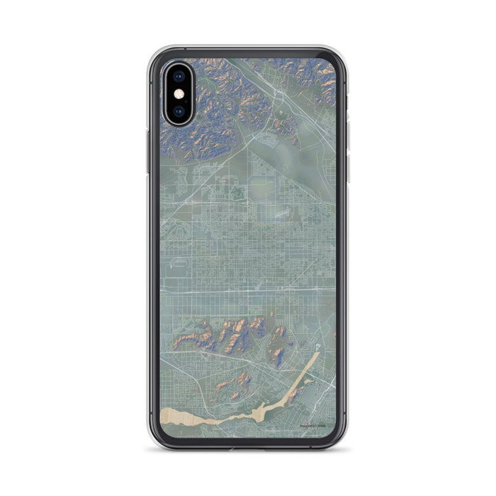 Custom iPhone XS Max Fontana California Map Phone Case in Afternoon