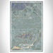Fontana California Map Print Portrait Orientation in Afternoon Style With Shaded Background