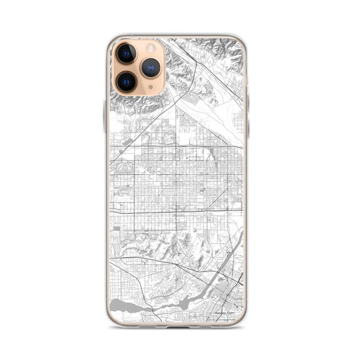 Custom iPhone 11 Pro Max Fontana California Map Phone Case in Classic