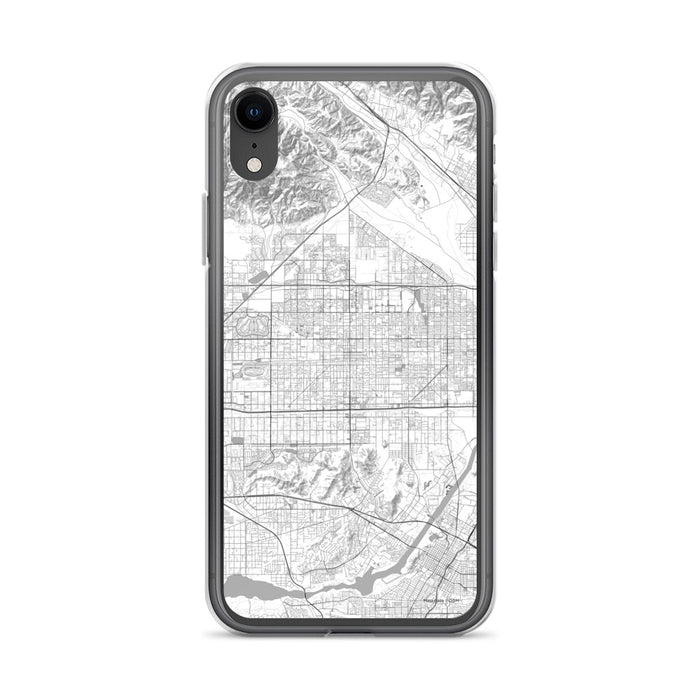 Custom iPhone XR Fontana California Map Phone Case in Classic