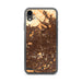 Custom iPhone XR Fontana California Map Phone Case in Ember