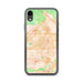Custom iPhone XR Fontana California Map Phone Case in Watercolor