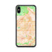 Custom iPhone XS Max Fontana California Map Phone Case in Watercolor