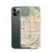 Custom Fontana California Map Phone Case in Woodblock