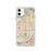 Custom iPhone 11 Fontana California Map Phone Case in Woodblock