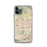 Custom iPhone 11 Pro Fontana California Map Phone Case in Woodblock