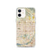Custom iPhone 12 Fontana California Map Phone Case in Woodblock