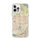 Custom iPhone 12 Pro Max Fontana California Map Phone Case in Woodblock