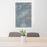 24x36 Forks Washington Map Print Portrait Orientation in Afternoon Style Behind 2 Chairs Table and Potted Plant