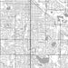 Fort Collins Colorado Map Print in Classic Style Zoomed In Close Up Showing Details