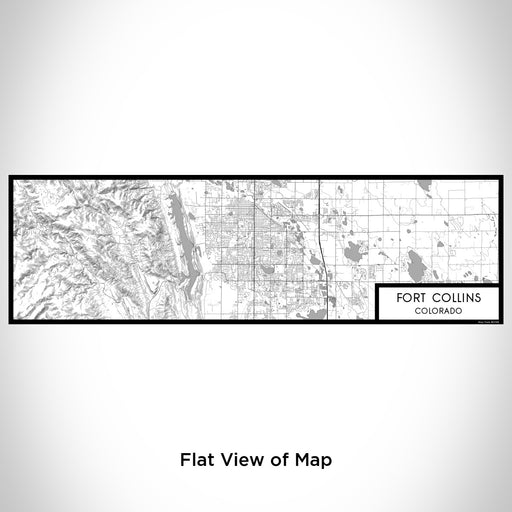 Flat View of Map Custom Fort Collins Colorado Map Enamel Mug in Classic