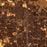 Fort Collins Colorado Map Print in Ember Style Zoomed In Close Up Showing Details