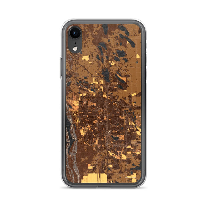 Custom Fort Collins Colorado Map Phone Case in Ember