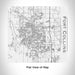Rendered View of Fort Collins Colorado Map Engraving on 17oz Stainless Steel Insulated Tumbler in White