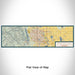 Flat View of Map Custom Fort Collins Colorado Map Enamel Mug in Woodblock