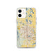 Custom Fort Collins Colorado Map iPhone 12 Phone Case in Woodblock