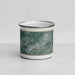Front View Custom Fort Drum New York Map Enamel Mug in Afternoon