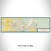 Flat View of Map Custom Fort Drum New York Map Enamel Mug in Woodblock