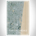 Fort Lauderdale Florida Map Print Portrait Orientation in Afternoon Style With Shaded Background