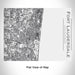 Rendered View of Fort Lauderdale Florida Map Engraving on 20oz Stainless Steel Insulated Bottle with Bamboo Top in White