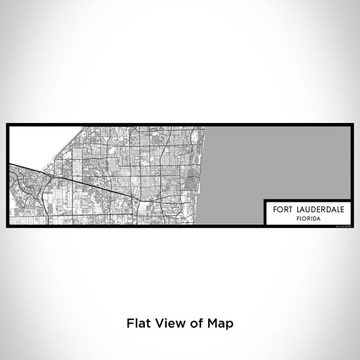 Flat View of Map Custom Fort Lauderdale Florida Map Enamel Mug in Classic