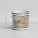 Left View Custom Fort Lauderdale Florida Map Enamel Mug in Woodblock
