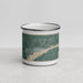 Front View Custom Fort Madison Iowa Map Enamel Mug in Afternoon